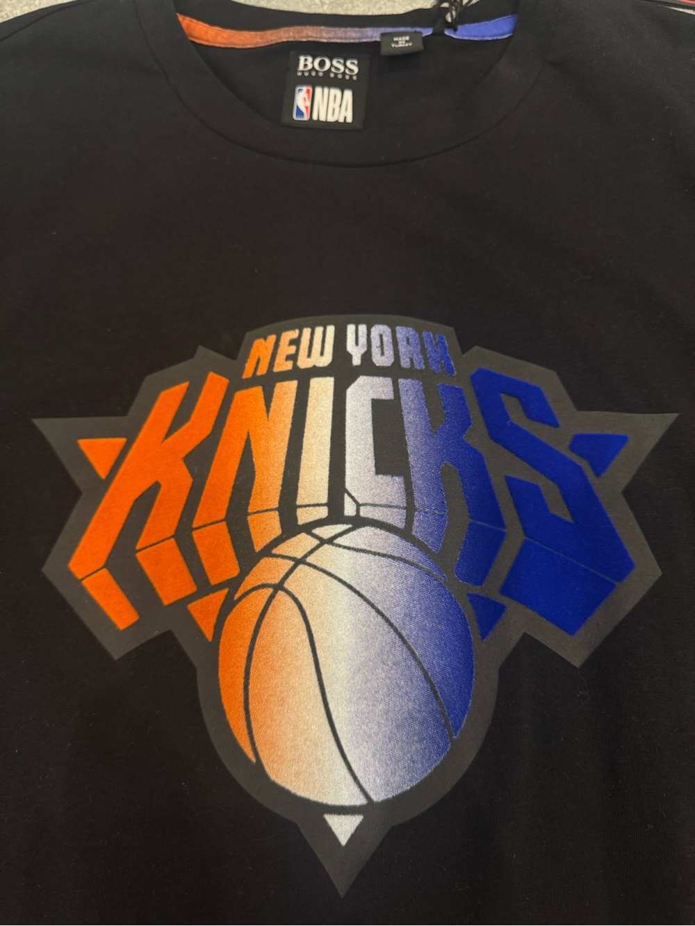 Boss Hugo Boss x NBA Knicks basketball black T-Shirt XXL NEW - Picture 3 of 8